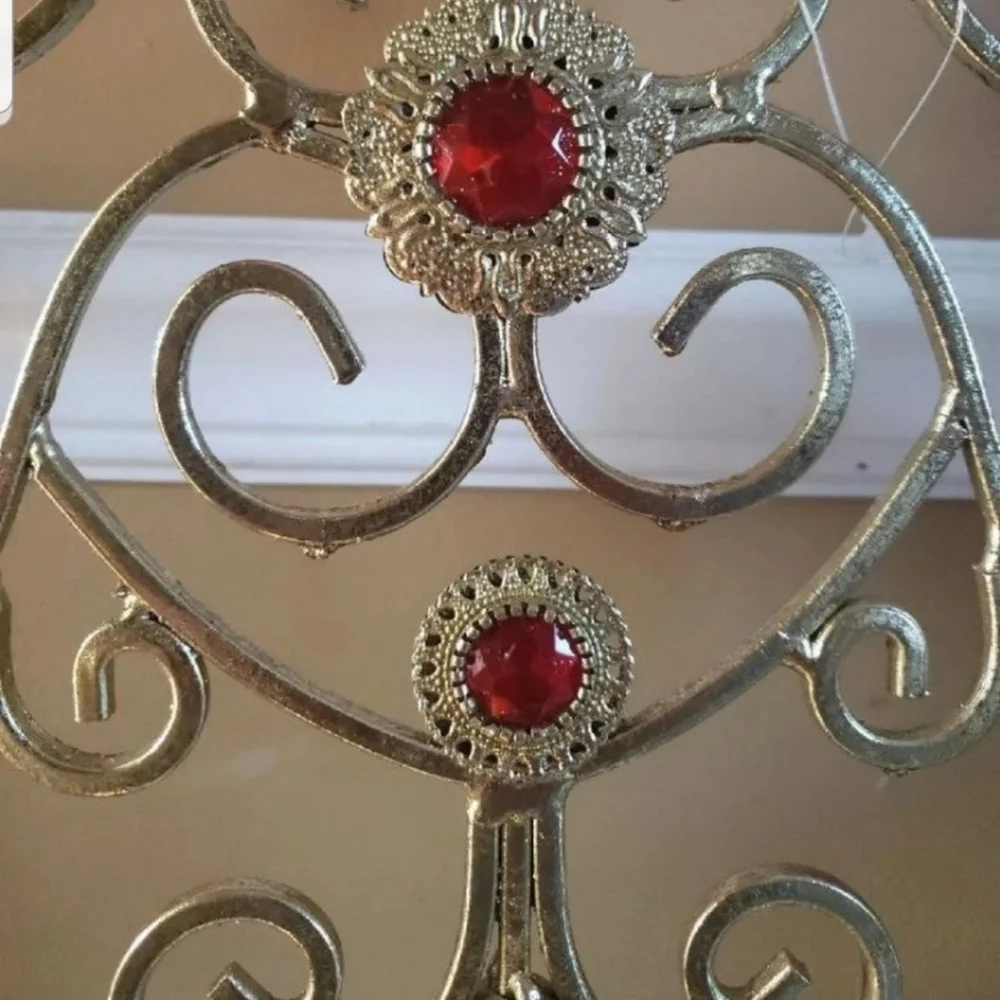 Golden Holiday Tea Light Candle Holder NWT